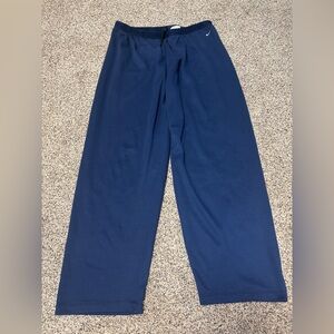 Nike Kids Large 12-14 Dri Fit Deep Blue Wide Leg Athletic Pants